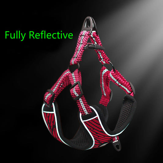 KFX-1550141 Reflective Safety Chest Strap Vest for Pets – Adjustable and Durable Design