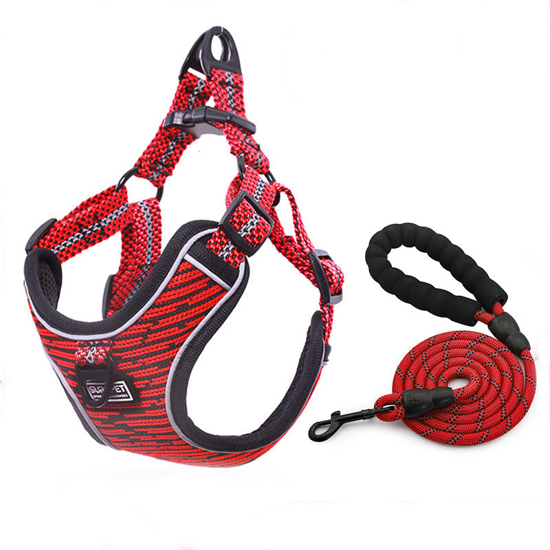 KFX-1550141 Reflective Safety Chest Strap Vest for Pets – Adjustable and Durable Design
