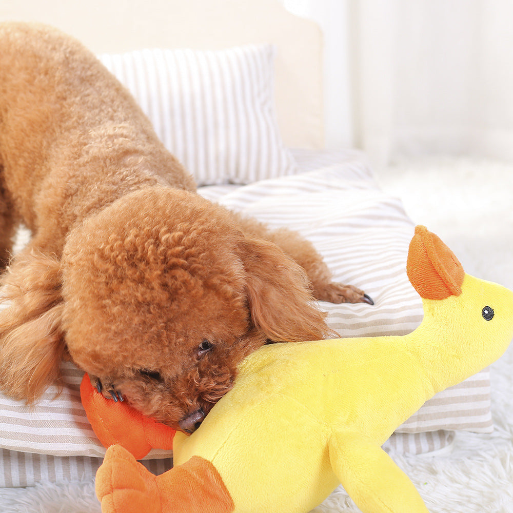 KFX-1550525 Plush Dog Toy with Sound for Engaging Play and Comfort