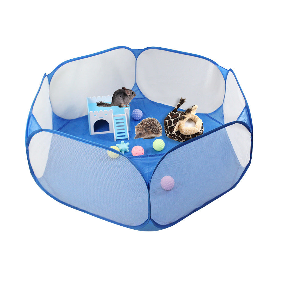 KFX-1550909 Folding Pet Fence for Dogs and Cats, Scratch-Resistant Fabric Kennel for Home Use