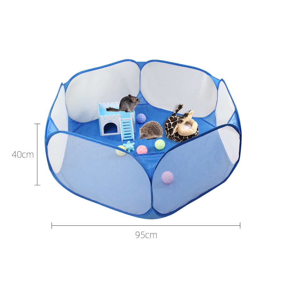 KFX-1550909 Folding Pet Fence for Dogs and Cats, Scratch-Resistant Fabric Kennel for Home Use