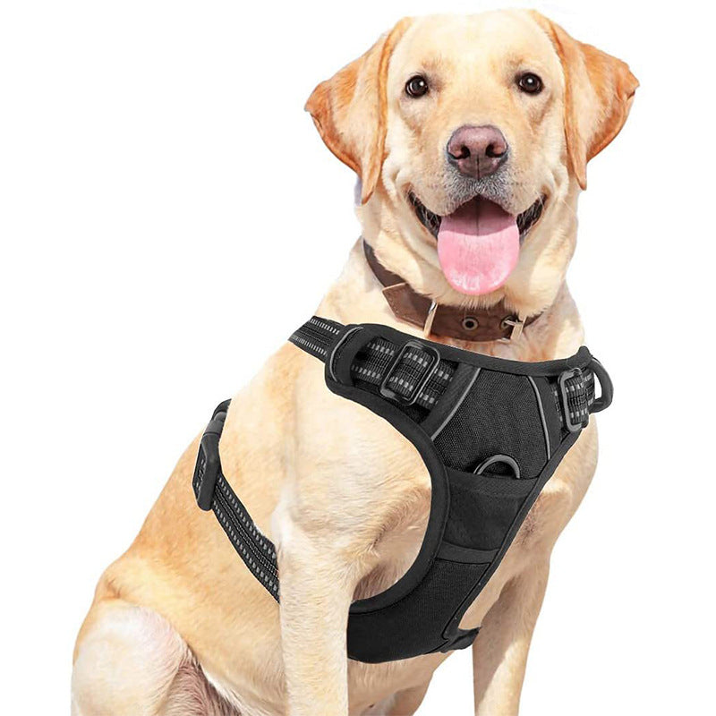 KFX-1555901 Pet Dog Hand Holding Rope Chest Strap - Multiple Colors Available, Durable Cloth Design