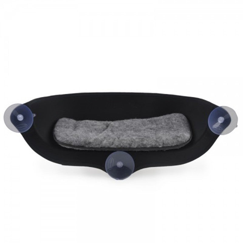 KFX-1560637 Window Hammock Suction Cup Cat Bed - Durable EVA, Waterproof, Supports Up to 26 lbs, 68.6 x 28 cm