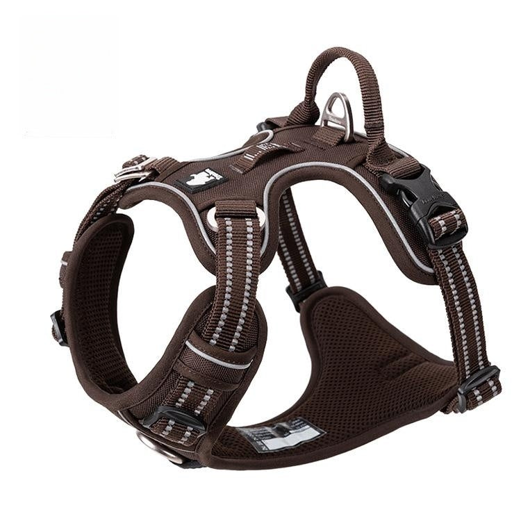 KFX-1561661 Durable Nylon Chest Strap with Traction Rope for Dogs in Multiple Colors