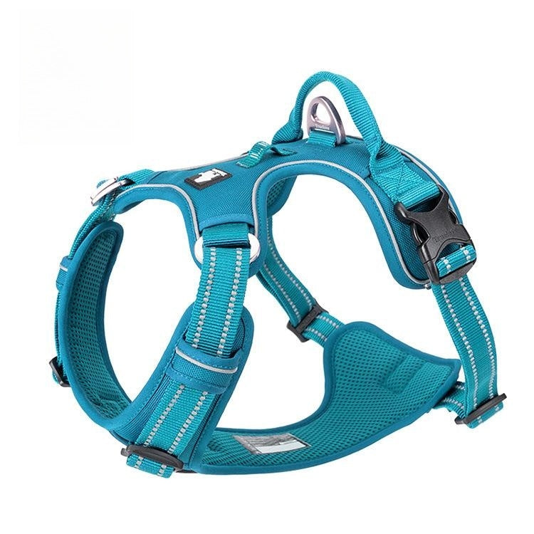 KFX-1561661 Durable Nylon Chest Strap with Traction Rope for Dogs in Multiple Colors