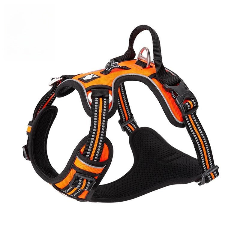 KFX-1561661 Durable Nylon Chest Strap with Traction Rope for Dogs in Multiple Colors