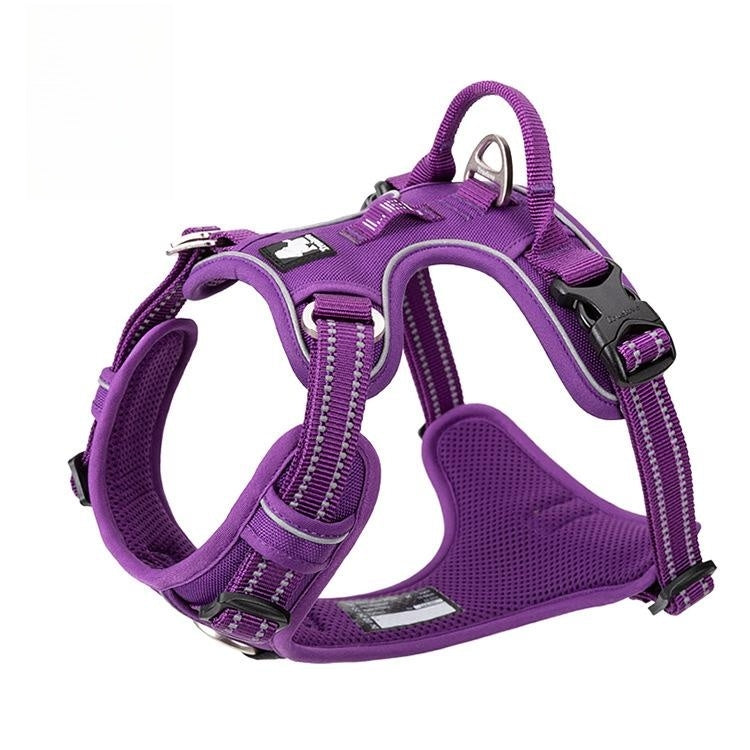 KFX-1561661 Durable Nylon Chest Strap with Traction Rope for Dogs in Multiple Colors