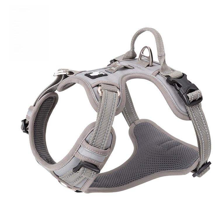 KFX-1561661 Durable Nylon Chest Strap with Traction Rope for Dogs in Multiple Colors