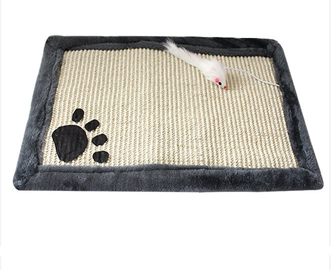 KFX-1562557 Cat Scratching Mat - Durable Cat Scratch Board in Multiple Colors (Khaki, Gray, Pink, Yellow Stripe, Black and White Stripe) - 45cm x 30cm