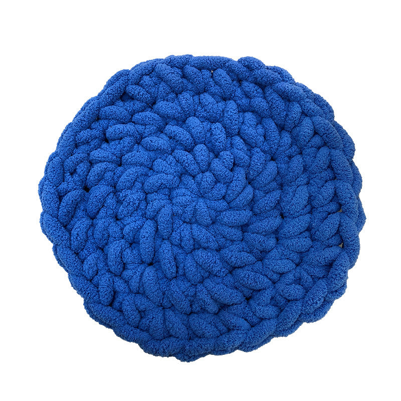 KFX-1564221 Hand-Woven Thermal Chenille Pet Mat for Dogs and Cats - Soft Wool Nest Mattress