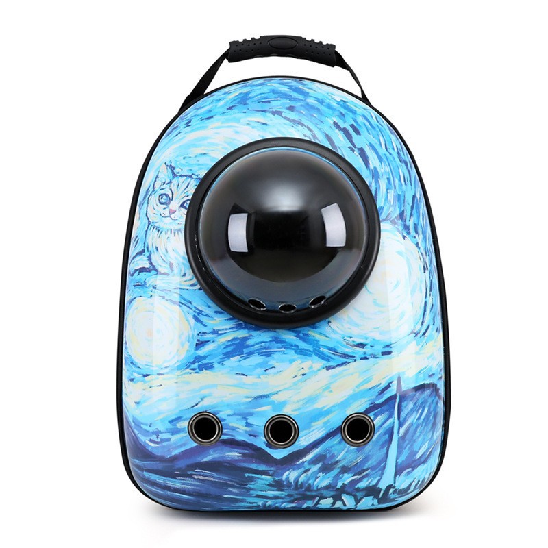 KFX-1564605 Portable Space Capsule Cat Backpack - Medium Hard Pet Carrier in Various Colors