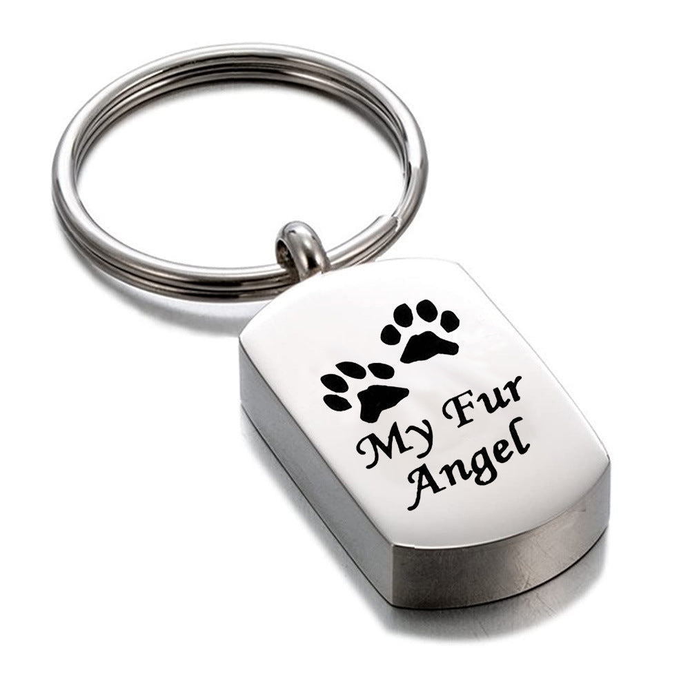 KFX-1564989 Stainless Steel Perfume Bottle Pendant for Aromatherapy - My Fur Friend Series