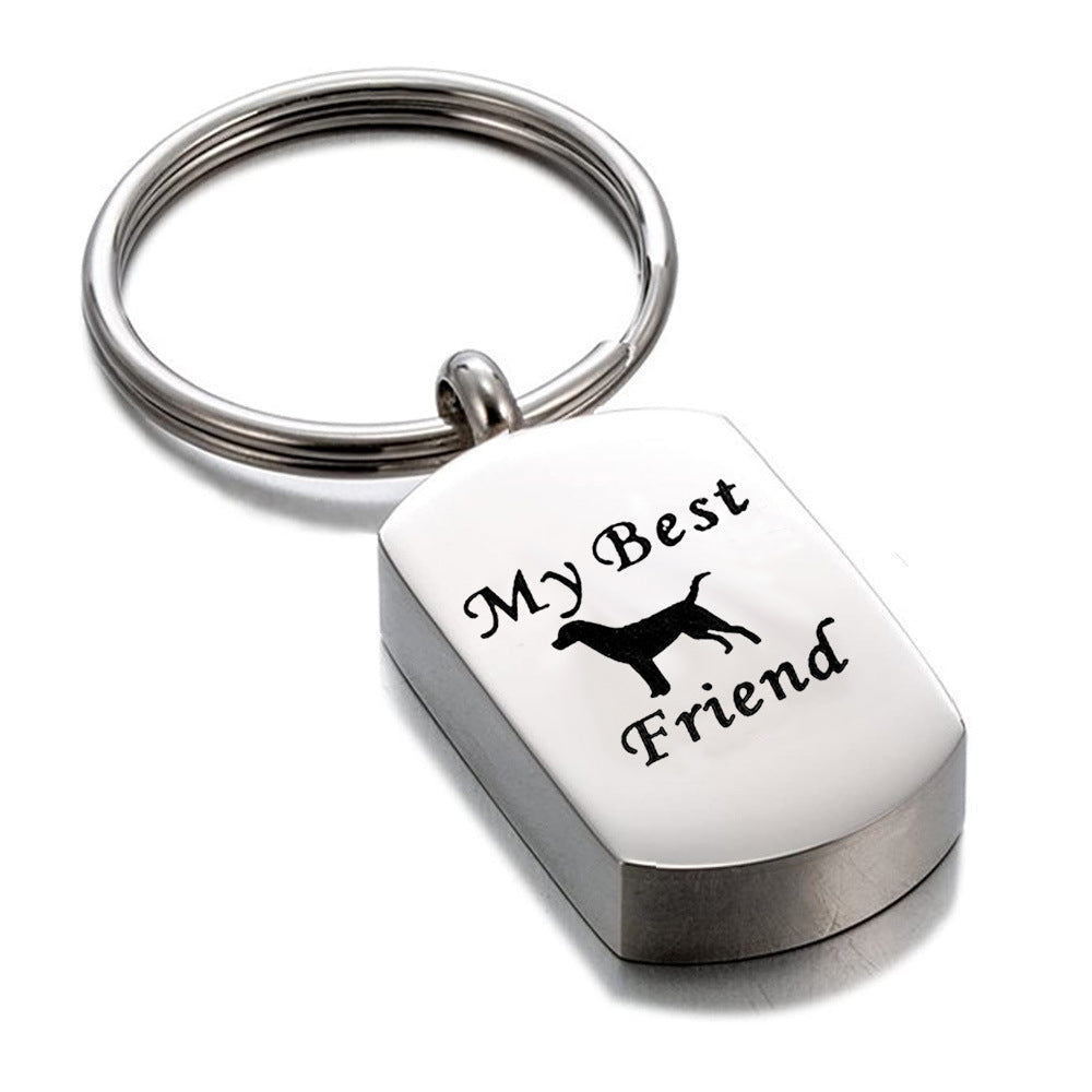 KFX-1564989 Stainless Steel Perfume Bottle Pendant for Aromatherapy - My Fur Friend Series