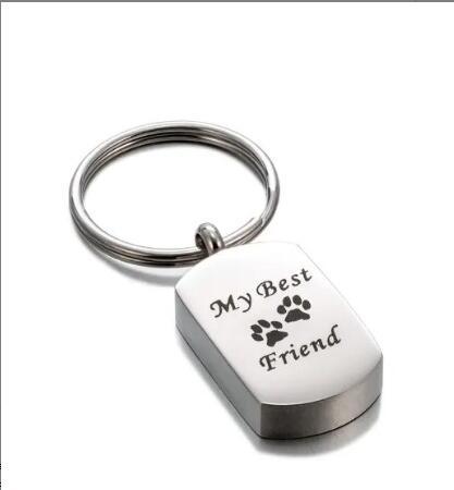 KFX-1564989 Stainless Steel Perfume Bottle Pendant for Aromatherapy - My Fur Friend Series