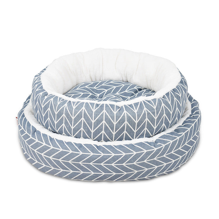 KFX-1566397 Universal Pet Bed Mat in Various Colors - Comfortable Cotton and Linen Fabric