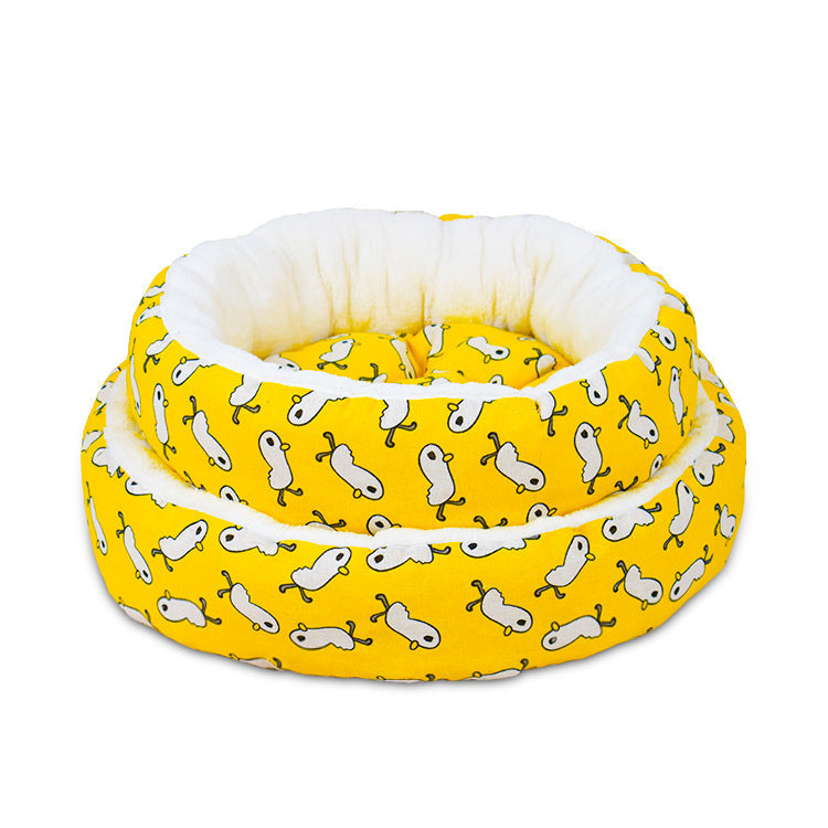 KFX-1566397 Universal Pet Bed Mat in Various Colors - Comfortable Cotton and Linen Fabric