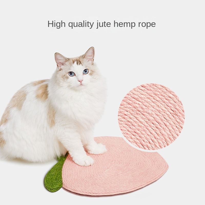 KFX-1568317 Durable Sisal Cat Scratching Board with Suction Cup for Easy Wall Mounting