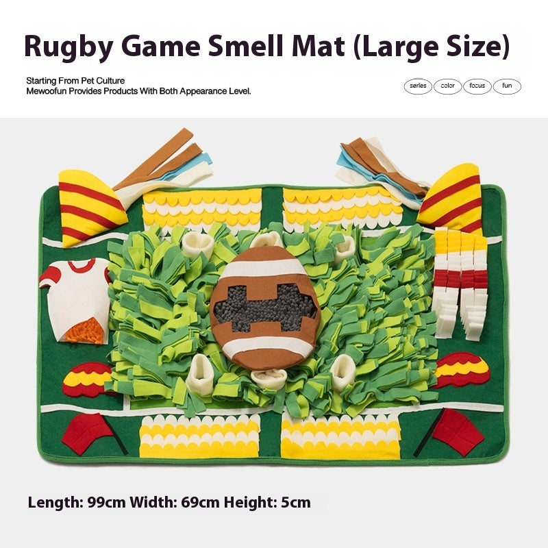 KFX-1568957 Dog Sniffing Mat - Interactive Food Hiding Blanket for Enrichment and Relaxation