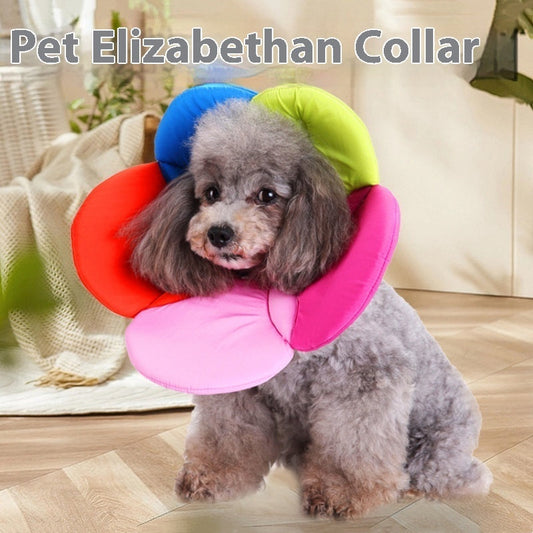 KFX-1570109 Colorful Floral Pet Bandana Dog Collar for All Sizes - Soft Cloth Design