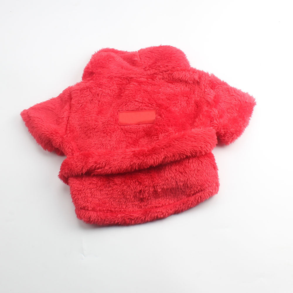 KFX-1570493 Personalized Pet Bathrobe Cloak in Red, Purple, Orange, Navy Blue - Casual Cloth Wear for Dogs