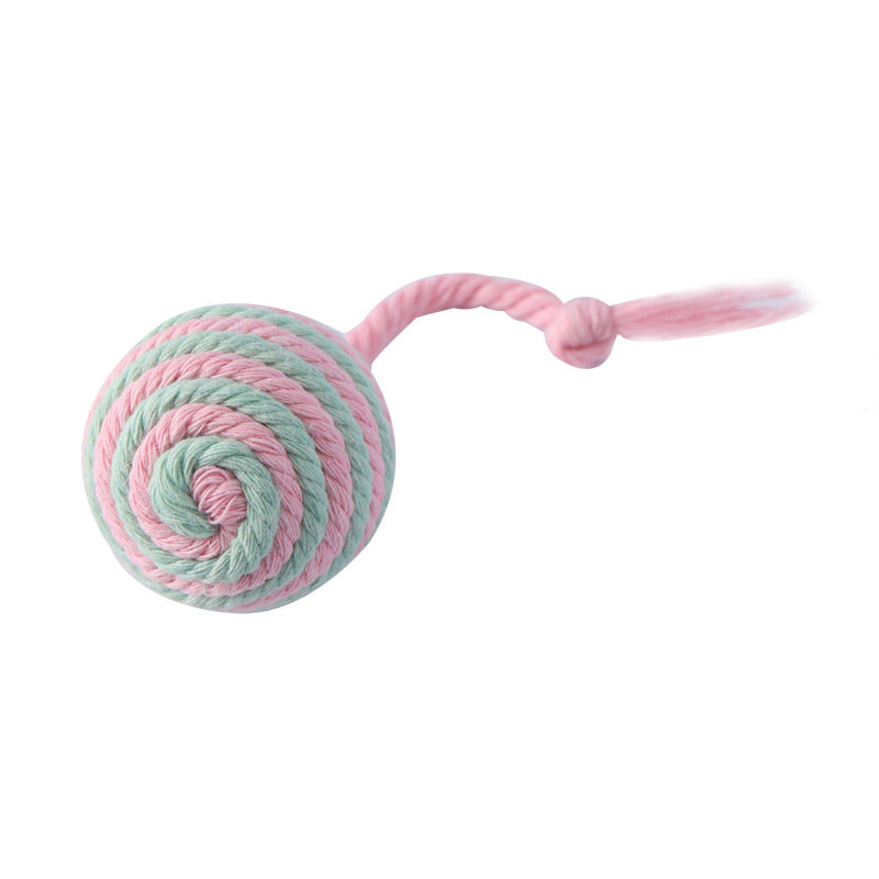 KFX-1570749 Sisal Ball Cat Toy in Vibrant Colors for Engaging Playtime Activities