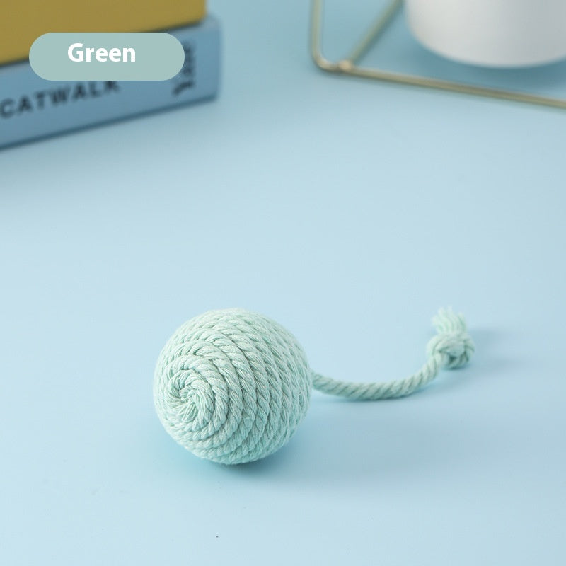 KFX-1570749 Sisal Ball Cat Toy in Vibrant Colors for Engaging Playtime Activities