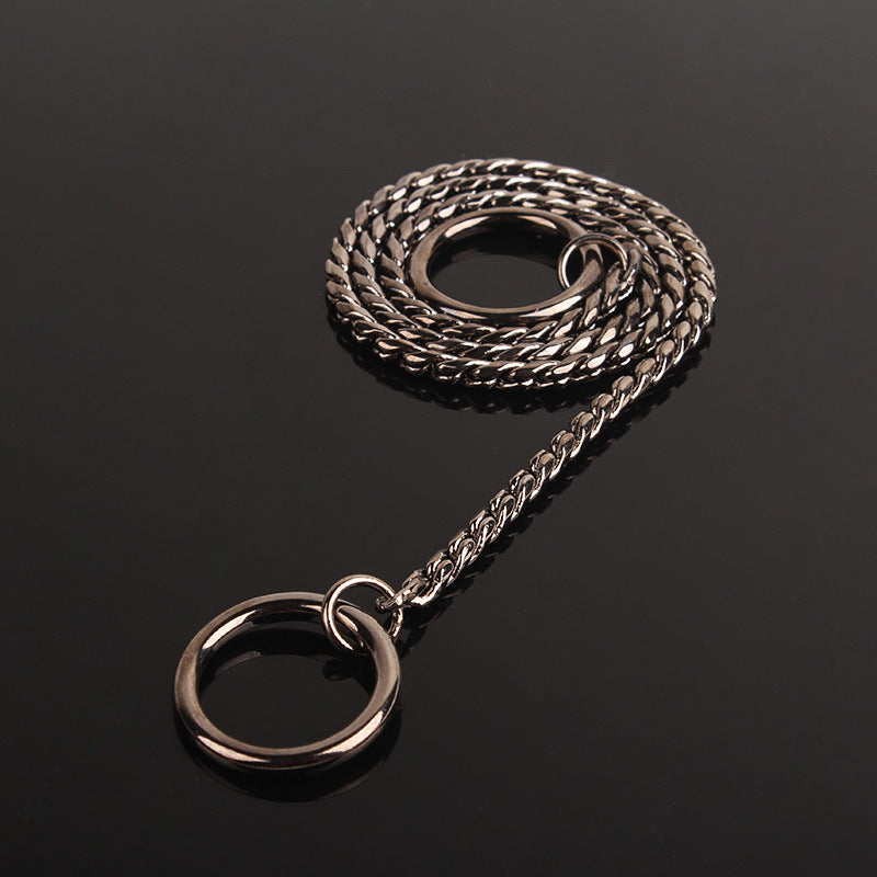 KFX-1571901 Silver Metal Dog Collar - Durable and Stylish Design for Your Pet