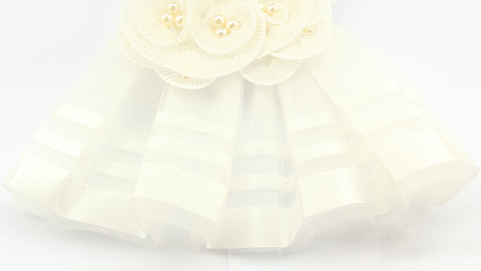 KFX-1574461 Summer Lotus Pond Princess Skirt for Dogs - One-Piece Pet Clothing in Multiple Sizes