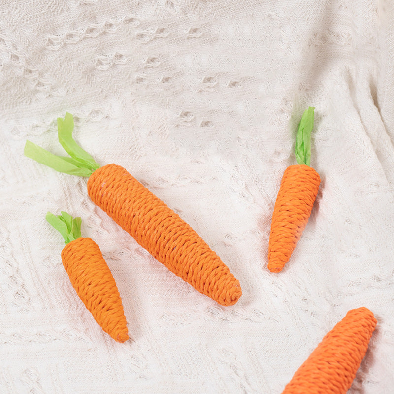 KFX-1575357 Interactive Cat Toys Set with Carrot Bites, Grinding Stick, and Ringing Stones
