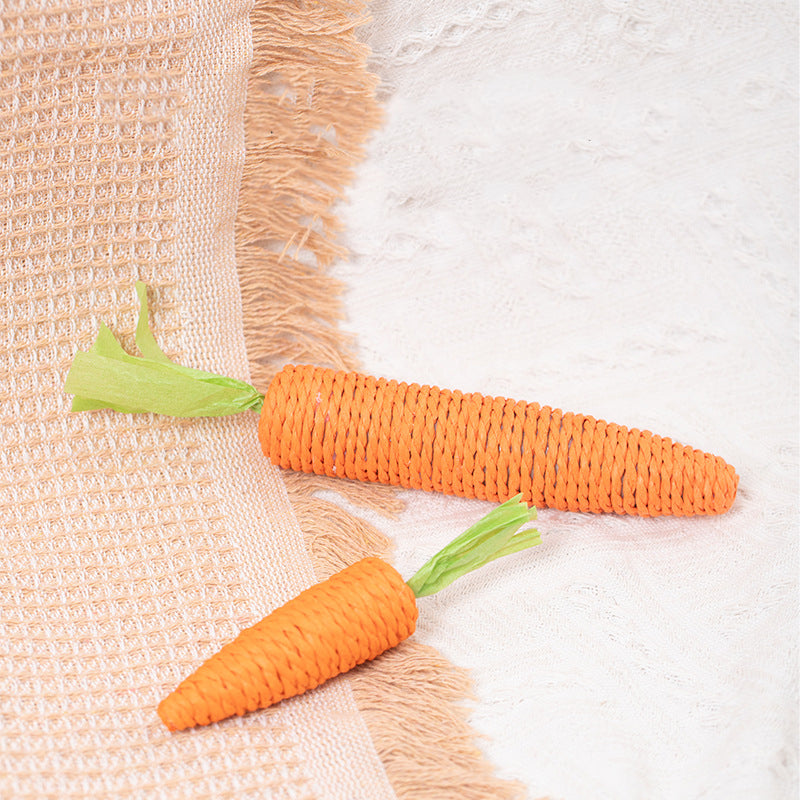KFX-1575357 Interactive Cat Toys Set with Carrot Bites, Grinding Stick, and Ringing Stones