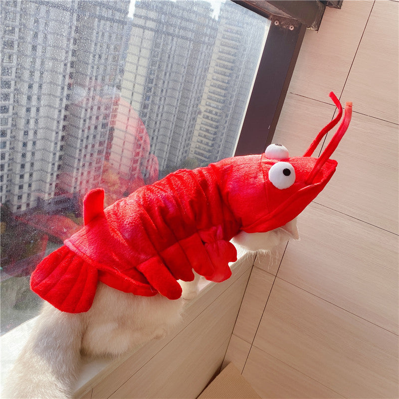 KFX-1575485 Lobster-Themed Funny Outfit for Cats - Sizes XS to XL