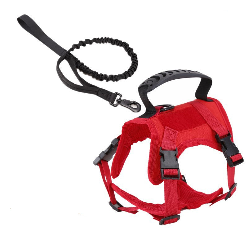 KFX-1577149 Breathable Nylon Chest Harness with Traction Rope for Cats and Dogs