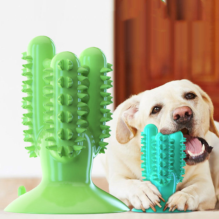 KFX-1578685 Dog Bite Resistant Rubber Teething Stick - Green, Blue, Yellow, 92*92*128cm