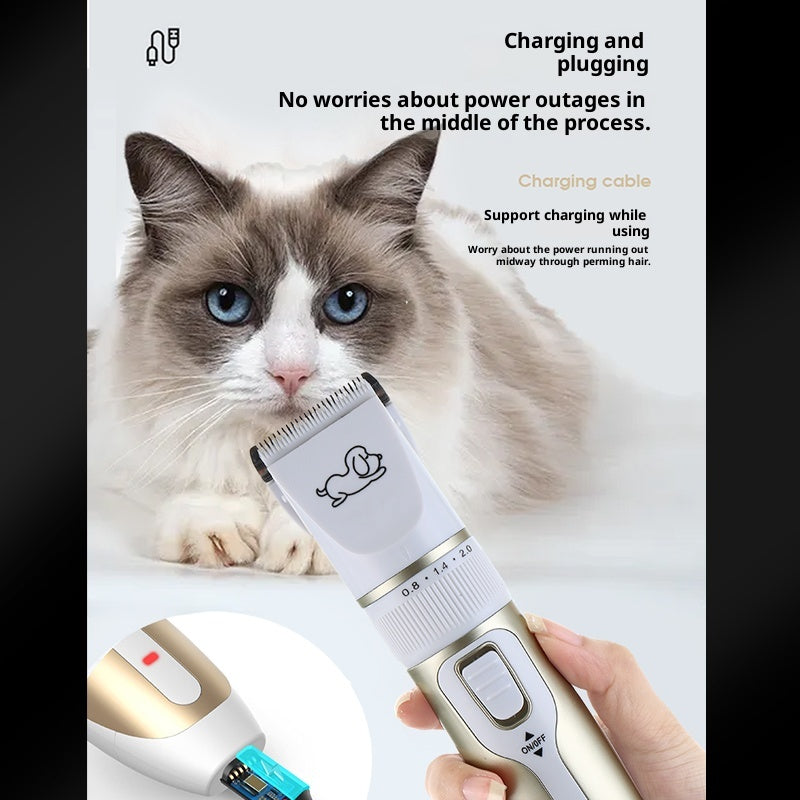KFX-1579453 High Power Professional Pet Shaver for Dogs and Cats - Includes Spare Blades and Various Attachments