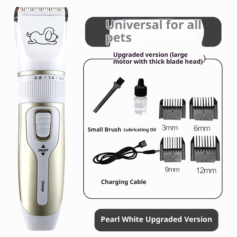 KFX-1579453 High Power Professional Pet Shaver for Dogs and Cats - Includes Spare Blades and Various Attachments