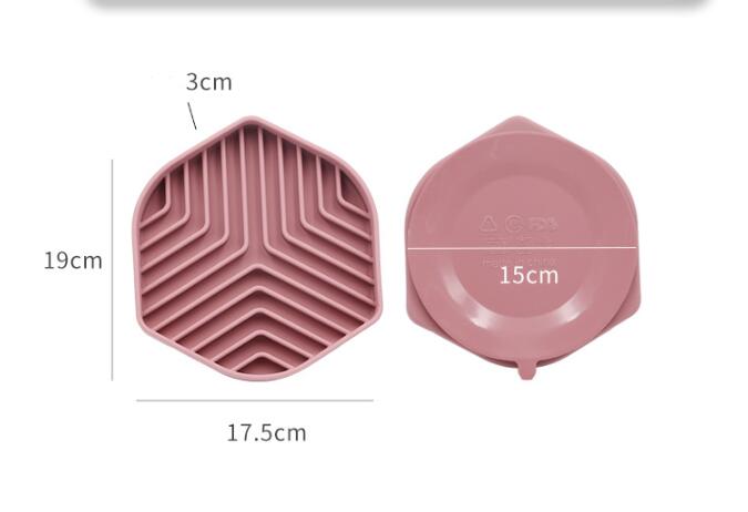KFX-1579837 Silicone Licking Pad for Pets - Anti-Choke Slow Feeding, Grass Green, Light Blue, Pink