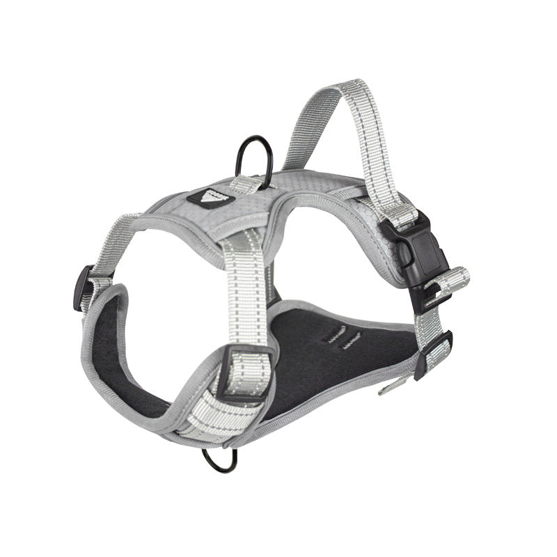 KFX-1582909 Reflective Dog Harness with Adjustable Chest Strap and Strong Leash Rope
