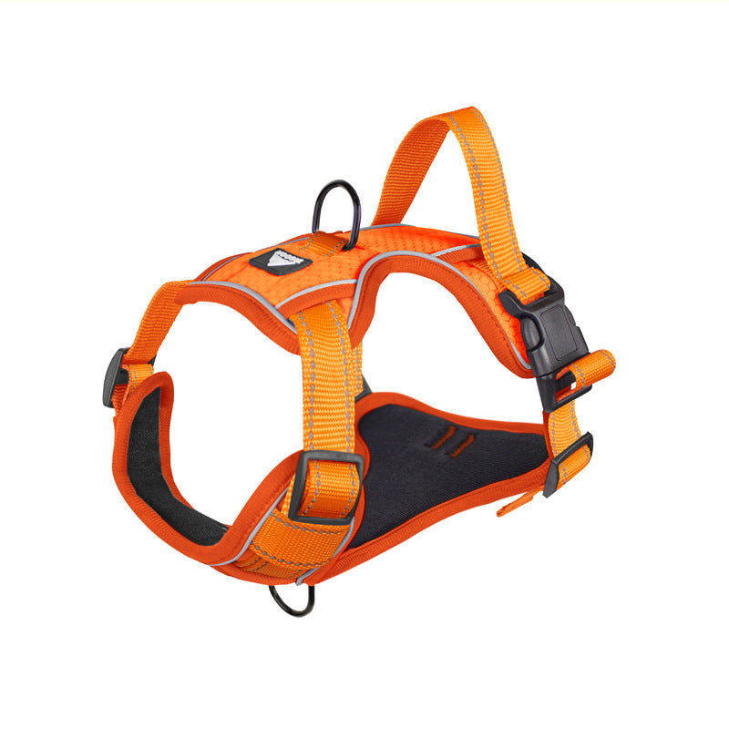 KFX-1582909 Reflective Dog Harness with Adjustable Chest Strap and Strong Leash Rope