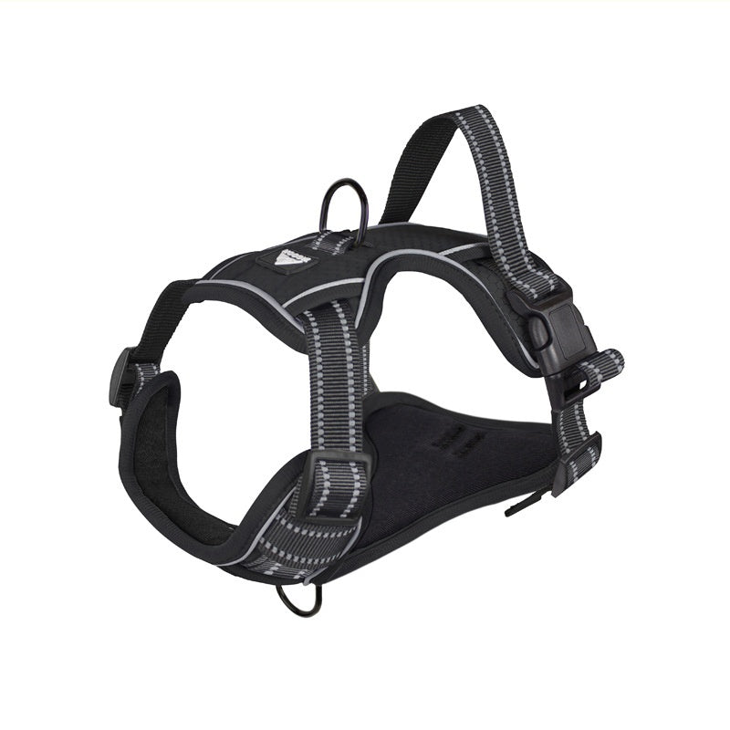 KFX-1582909 Reflective Dog Harness with Adjustable Chest Strap and Strong Leash Rope