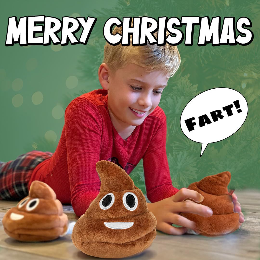 KFX-1583293 Farting Plush Poop Doll Pet Toy with Sound Effects - 12 cm, 70 g