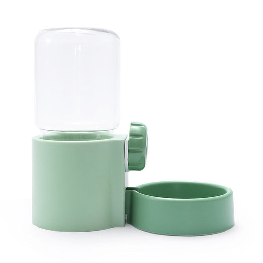 KFX-1583805 Automatic Puppy & Cat Hanging Water Feeder with 1.2L Capacity in Green Grass and Cloud White