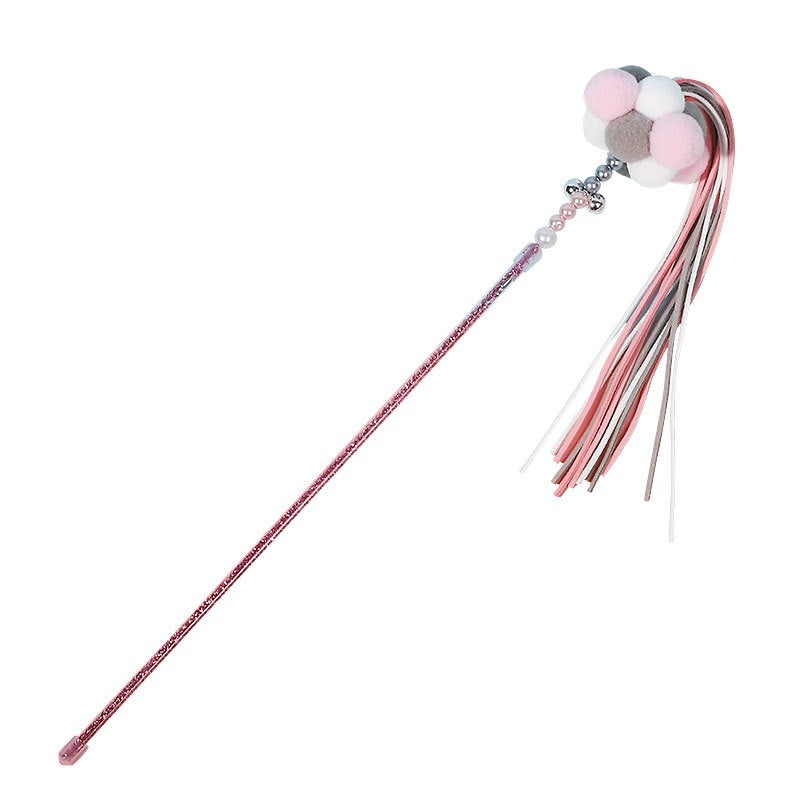 KFX-1584445 Acrylic Colorful Cat Teasing Rod Toy in Multiple Colors