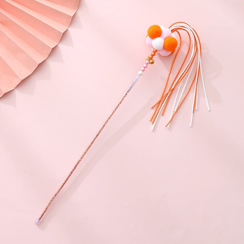 KFX-1584445 Acrylic Colorful Cat Teasing Rod Toy in Multiple Colors