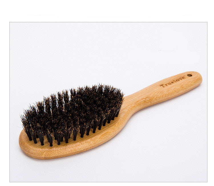 KFX-1585213 Bamboo Handle Pet Comb with Stainless Steel Needles for Dogs and Cats