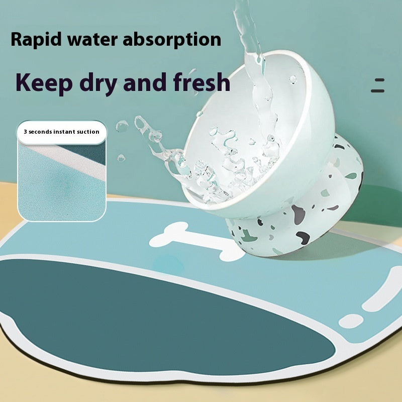KFX-1585469 Silicone Non-slip Waterproof Pet Feeding Mat for Dogs - Various Sizes and Colors
