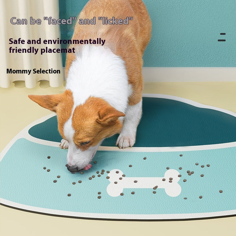 KFX-1585469 Silicone Non-slip Waterproof Pet Feeding Mat for Dogs - Various Sizes and Colors