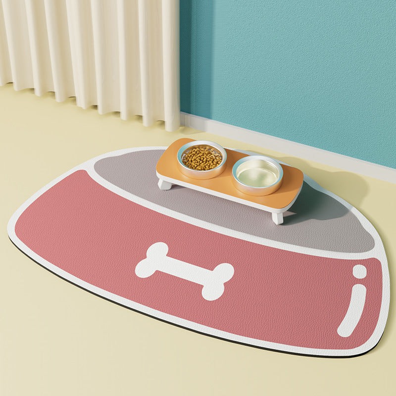 KFX-1585469 Silicone Non-slip Waterproof Pet Feeding Mat for Dogs - Various Sizes and Colors