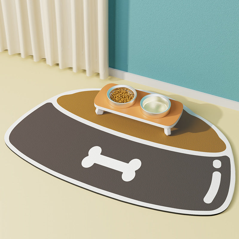 KFX-1585469 Silicone Non-slip Waterproof Pet Feeding Mat for Dogs - Various Sizes and Colors