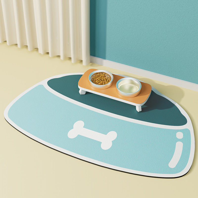 KFX-1585469 Silicone Non-slip Waterproof Pet Feeding Mat for Dogs - Various Sizes and Colors