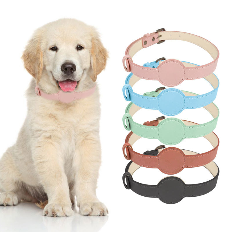KFX-1585597 Microfiber Dog Positioning Collar in Black, Pink, Brown, Sky Blue, Lake Green - All Seasons, PU Material, Size S & L